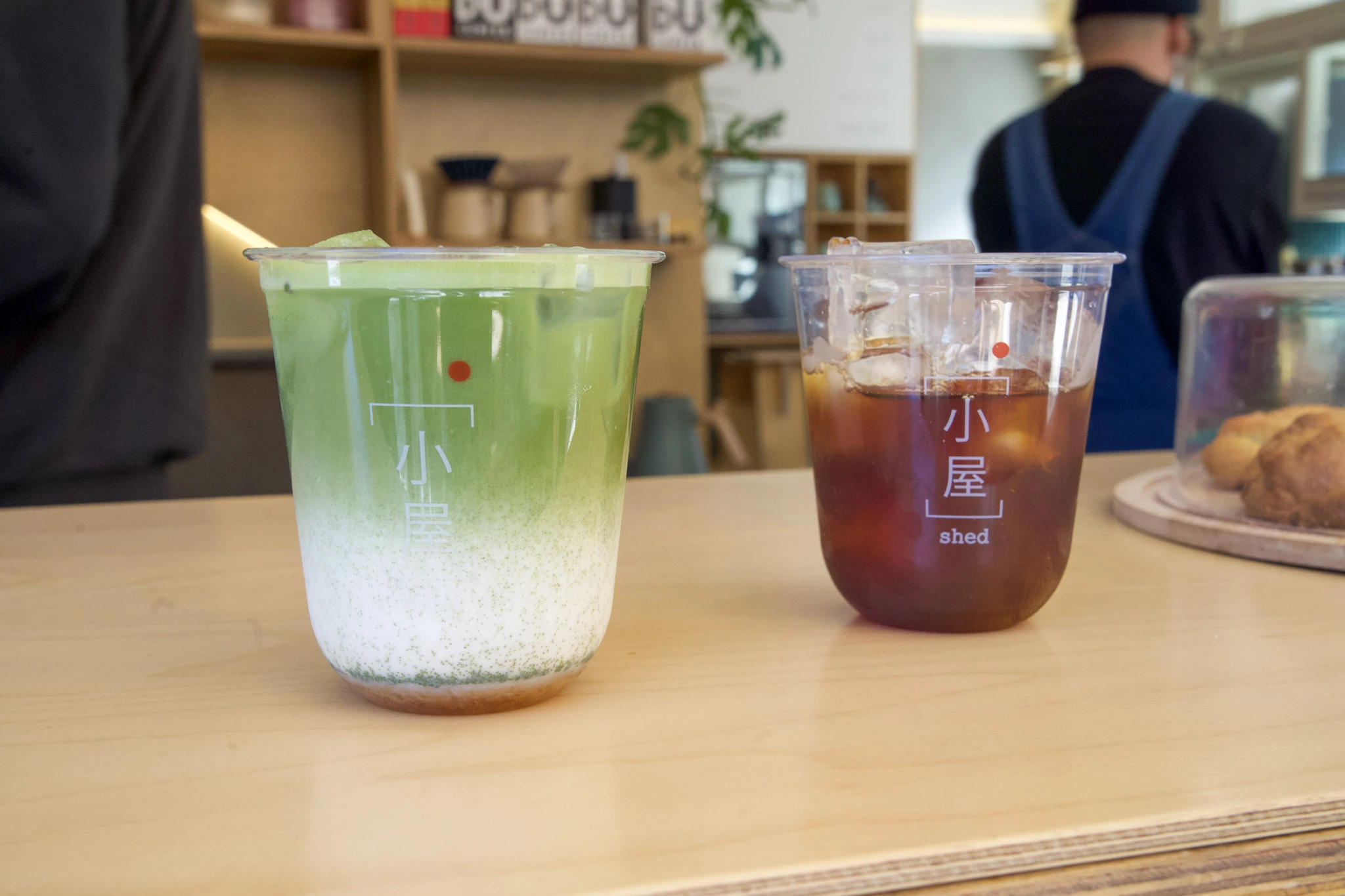 two drinks from shed coffee shop in thessaloniki greece